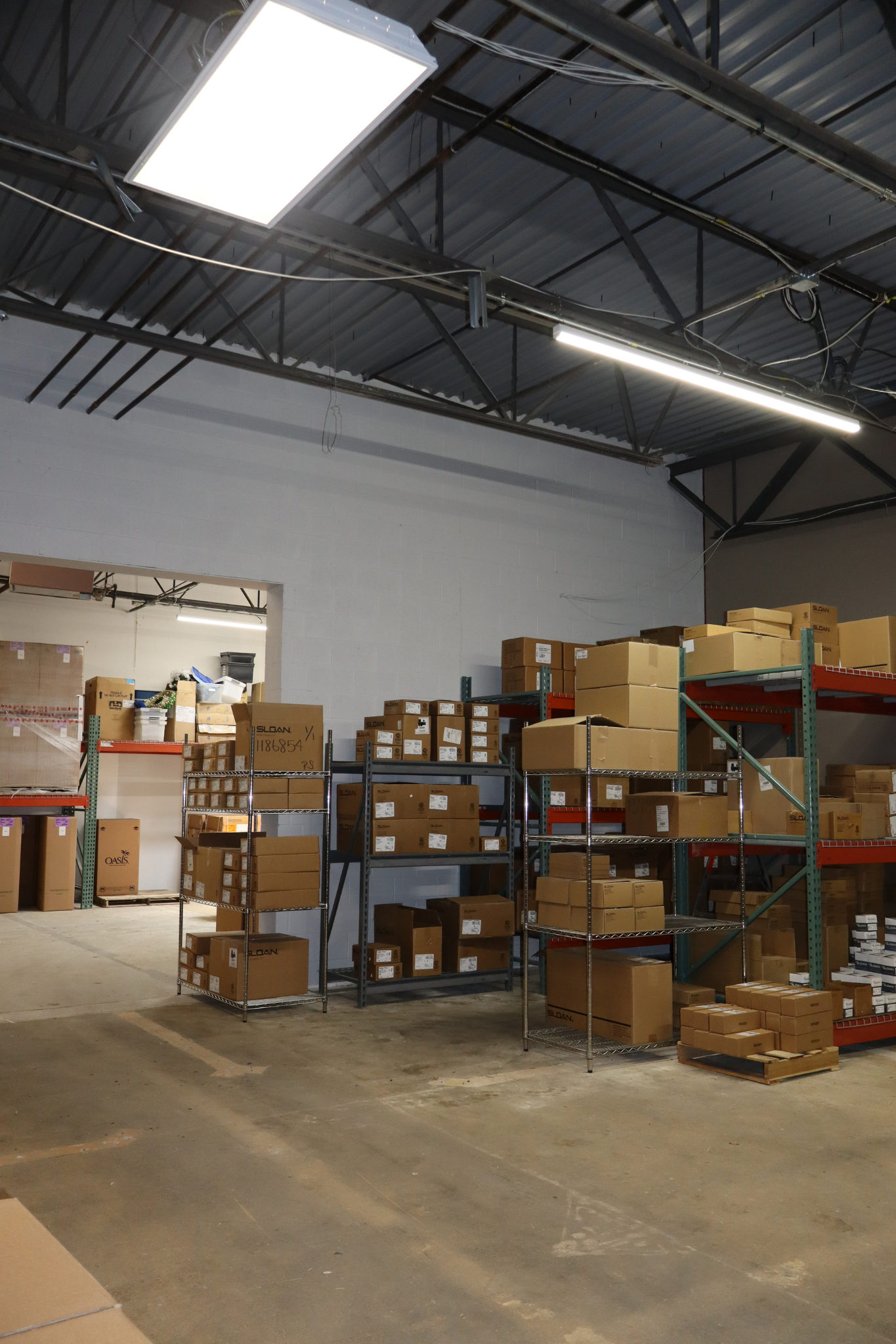 Warehouse side view